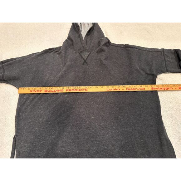 The North Face Dark Heather Gray Hoodie Size Medium Oversized - Picture 4 of 5